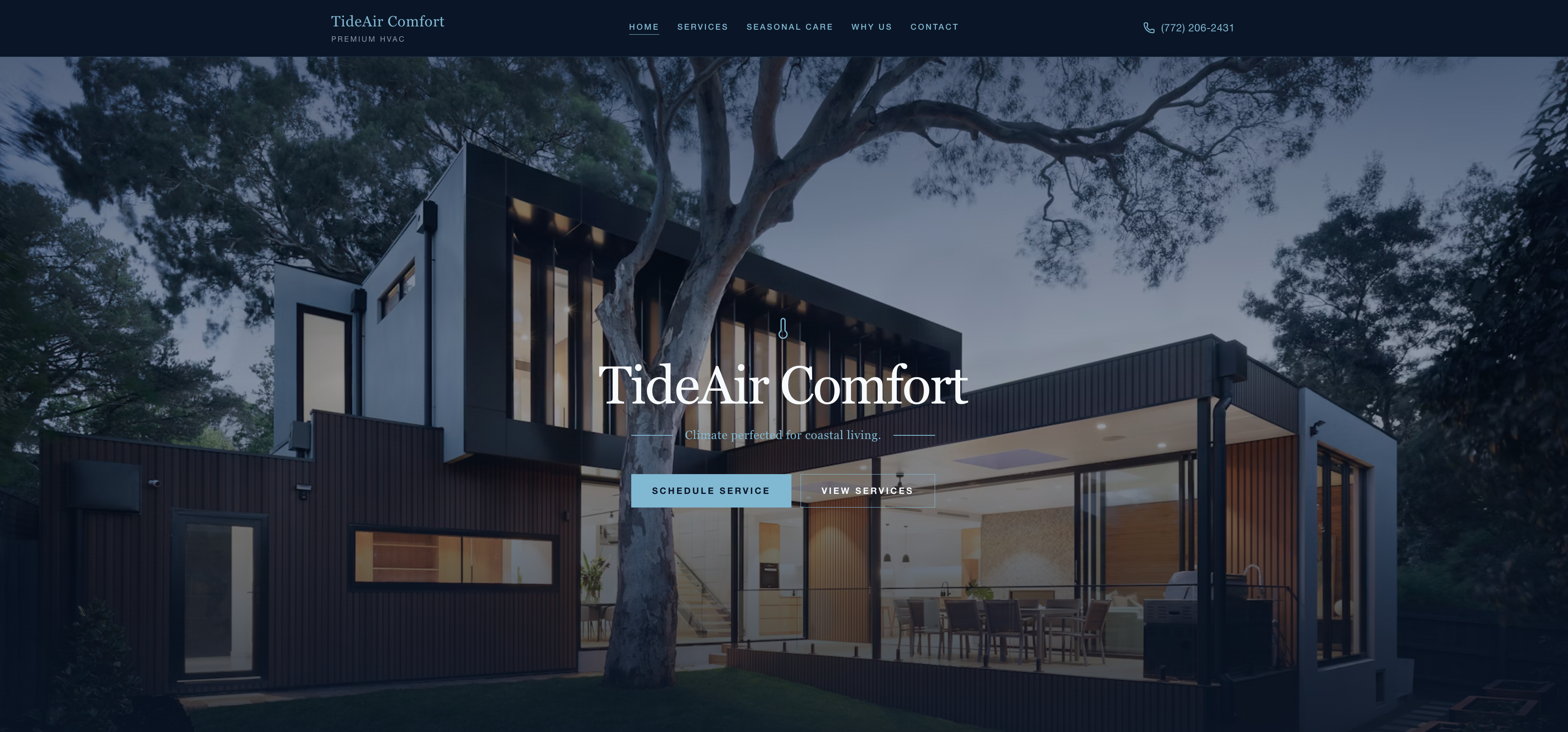 HVAC website example