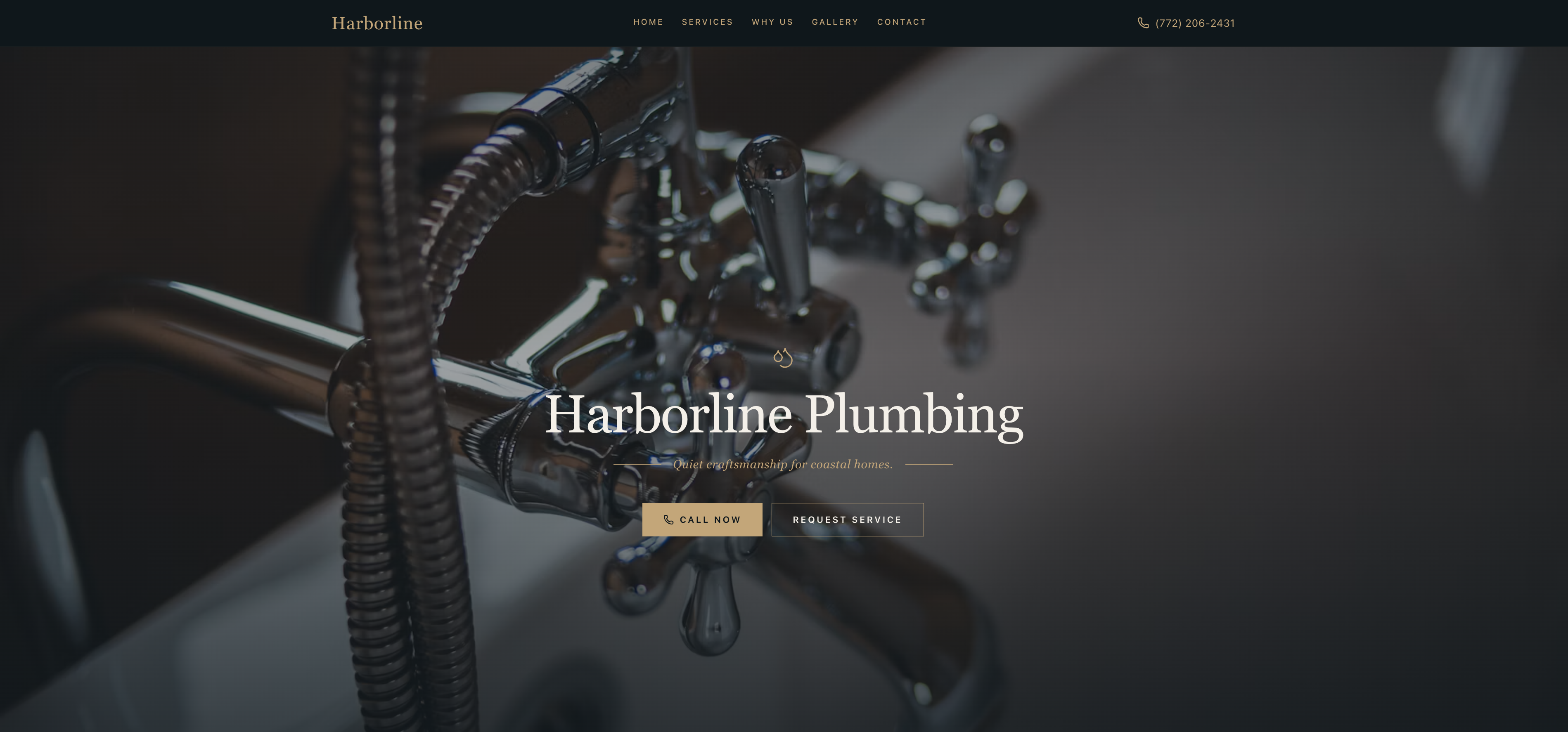 Plumbing website example