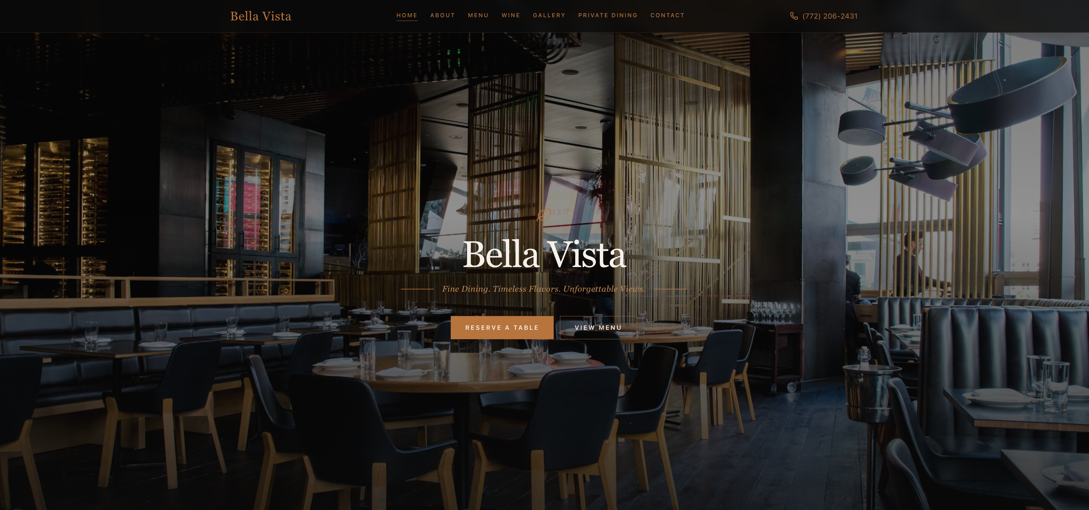 Bella Vista website example